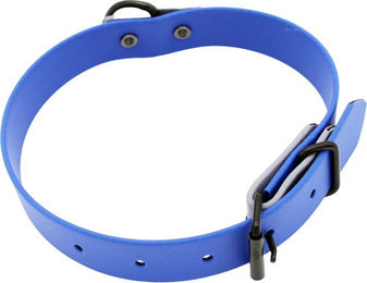 Produktbild von Heim Hundehalsband Biothane zweifarbig genietet blau grau waterproof 40 cm lang 25 mm breit