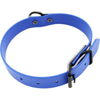 Produktbild von Heim Hundehalsband Biothane zweifarbig genietet blau grau waterproof 50 cm lang 25 mm breit