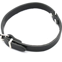 Produktbild von Heim Hundehalsband genietet Soft aus Leder Schwarz Größe 50