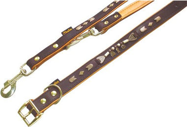 Produktbild von HEIM Hundeleine aus Leder in Braun 180/200 cm