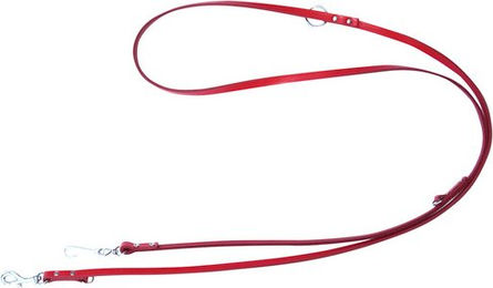 HEIM Hundeleine Modern Art aus Leder in Rot 200 cm – Bild 1 von 2