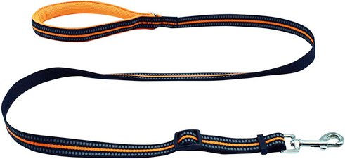 Heim Hundeleine Signal Führleine aus Gurtband in Orange 100-140 cm – Bild 1 von 3