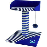 Produktbild von HEIM Kratzbaum Ocean-Style für Katzen in Blau und Grau mit 42 cm Höhe
