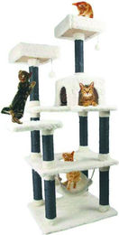 Produktbild von Heim Kratzbaum White Cat 4 Weiß mit Sisal