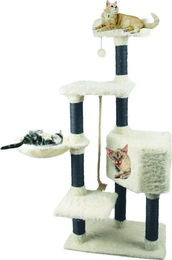 Heim Kratzbaum White Cat Weiß mit Sisal 139 cm – Bild 1 von 3