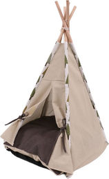 Produktbild von Heim Kuschelprogramm Katzenhöhle Tipi-Zelt aus Stoff in Beige klein