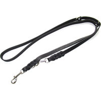 Produktbild von Heim Leder Führleine Schwarz 220 cm lang 18 mm breit