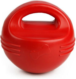 Produktbild von HEIM Outdoor-Spielzeug Ball mit Griff für erwachsene Hunde rot aus Kunststoff schwimmfähig