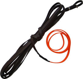 Produktbild von HEIM Schleppleine Modern Art aus Biothane für Hunde 20 m Braun/Orange