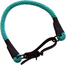 Produktbild von Heim Seil-Halsband für Hunde Türkis Schwarz Größe 50 mit 43-48 cm Halsumfang und 12 mm Durchmesser