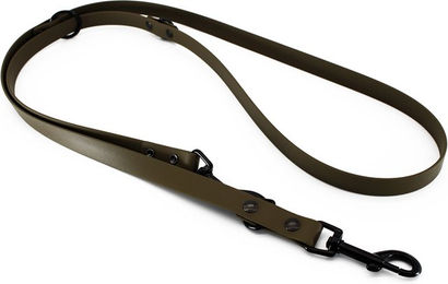 Produktbild von Heim Verstellbare Führleine BioThane oliv 200 cm x 19 mm waterproof - 200 cm