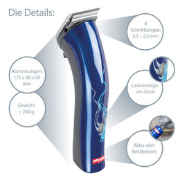 Heiniger Style Midi Akku-Schermaschine Blau – Bild 1 von 10