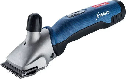 Produktbild von Heiniger Xplorer Schermaschine zur Fellpflege mit Glasfaserverstärkung in Blau inklusive Koffer