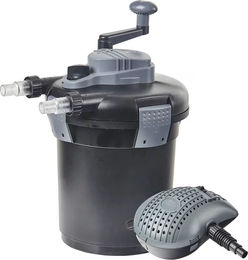 Heissner Druckfilter Set Aqua Craft Eco HLF3000-00 für Teich mit 7W UVC und Pumpe 1500 l/h – Bild 1 von 11