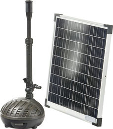 Heissner Solar Hybrid Teichpumpe SPW1100-00 Schwarz 1000 l/h – Bild 1 von 2