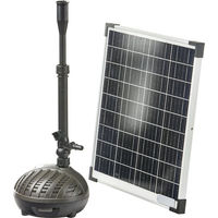 Produktbild von Heissner Solar Hybrid Teichpumpe SPW1100-00 Schwarz 1000 l/h