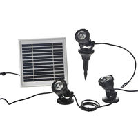 Produktbild von Heissner Solar LED Unterwasserspot mit Farbwechsel und Akku 3er-Set