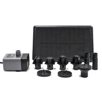 Produktbild von Heissner Solar-Pumpen-Set für den Teich aus Kunststoff in Schwarz mit 150 l/h