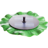 Produktbild von Heissner Solar Teichpumpe schwimmend aus Kunststoff in Grau oder Grün mit 150 l/h