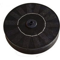 Produktbild von Heissner Solar Teichpumpen-Set aus Kunststoff in Schwarz mit 120 l/h Leistung