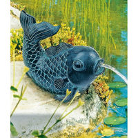 Produktbild von Heissner Teichfigur Fisch Wasserspeier Dekor Bronze aus Metall
