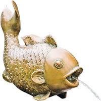 Produktbild von Heissner Teichfigur Großer Fisch in Gold und Kupferfarben