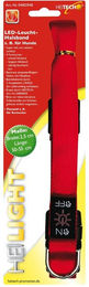 Heitech LED Leucht-Halsband für Hunde in Rot mit Batterie – Bild 1 von 1