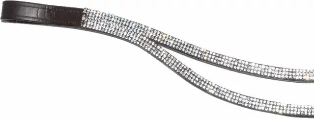 Produktbild von Hekktor Eris Stirnband für Pferde aus Leder in Schwarz oder Braun
