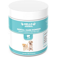Produktbild von Hello Animal® Dental Pulver zur natürlichen Zahnpflege für Hunde und Katzen 100g
