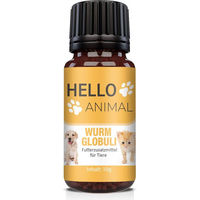 Produktbild von Hello Animal® Wurm Kügelchen Pellet Futterzusatzmittel für Welpen zur Magen-Darm-Unterstützung 10g