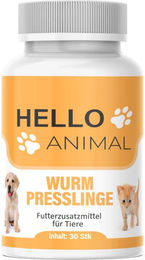 Hello Animal® Wurm Presslinge Futterzusatzmittel für alle Tiergrößen und Altersstufen – Bild 1 von 3
