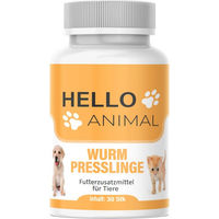 Produktbild von Hello Animal® Wurm Presslinge Futterzusatzmittel für alle Tiergrößen und Altersstufen