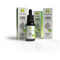 Produktbild von Hempamed CBD Öl für Katzen mit Lachs-Aroma zur Unterstützung von Haut und Fell 30 ml