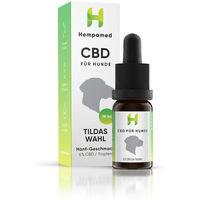 Produktbild von Hempamed Premium CBD Öl für Hunde 6 % Hanf-Aroma zur Beruhigung und Pflege von Haut & Fell
