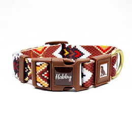 Heré Mood Hundehalsband Ethnic aus recyceltem Stoff 25mm Bunt – Bild 1 von 4