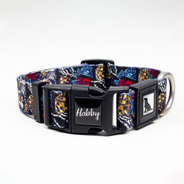 Heré Mood Hundehalsband Rose-Skull aus recyceltem Material 25mm – Bild 1 von 5