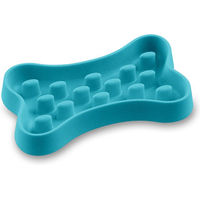 Produktbild von Here Sparky Anti-Schling-Napf Bone Slow Feeder für Hunde in Türkis 1,4 l - 1,4 l