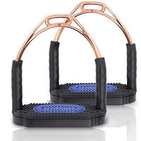 Produktbild von Herm Sprenger Bow Balance Steigbügel aus Edelstahl in Bronze mit Gummi