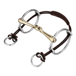 Produktbild von Herm Sprenger Curb Gag Rope für Aufziehtrense aus Leder in Braun