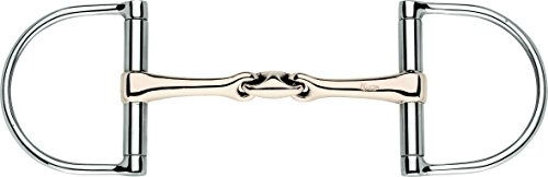 Herm Sprenger D-Ring Trense KK Ultra doppelt gebrochen mit Sensogan Gebiss in Silber 78 cm – Bild 1 von 5