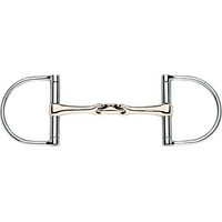 Produktbild von Herm Sprenger D-Ring Trense KK Ultra doppelt gebrochen mit Sensogan Gebiss in Silber 78 cm