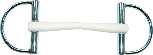 Herm Sprenger Duo D-Ring Trense Silber Weiß 16 mm 130 mm – Bild 1 von 2