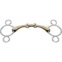 Produktbild von Herm Sprenger Dynamic RS Pony Gebiss 3-Ring doppelt gebrochen Gold 14mm
