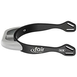 Produktbild von Herm Sprenger fairRider Sporen aus schwarzem Aluminium mit silbernem Kunststoffhals