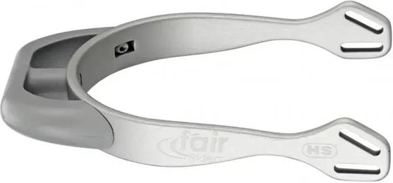 Herm Sprenger fairRider Sporen aus silbernem Aluminium mit gebogenem Kunststoffhals – Bild 1 von 2