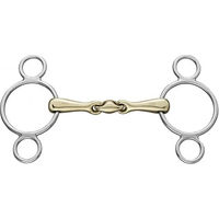Produktbild von Herm Sprenger KK Ultra 3-Ring Gebiss doppelt gebrochen Edelstahl 18mm