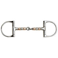 Produktbild von Herm Sprenger Kupfer-D-Trense Gebiss mit Kupfer-Rollen einfach gebrochen 13,5mm