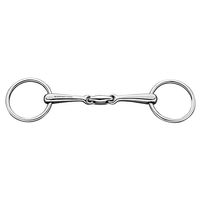 Produktbild von Herm Sprenger MAX Control Unterlegtrense aus Edelstahl doppelt gebrochen mit Stangenwirkung