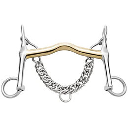 Herm Sprenger Novocontact Kandare Sensogan Silber 14 mm Weite 115 mm – Bild 1 von 2