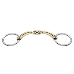 Herm Sprenger Novocontact Unterlegtrense Sensogan doppelt gebrochen 14 mm 115 mm Weite – Bild 1 von 2